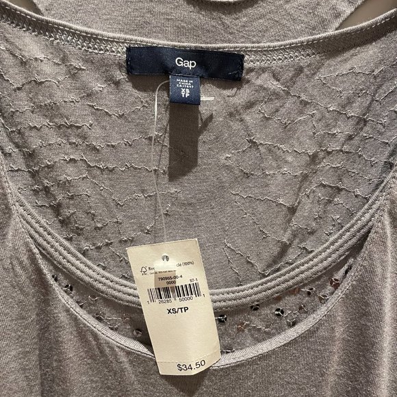 Bundle of Two Vintage Gap Sequin Racerback Tank Top XS (NWT Grey and Black) - Picture 2 of 7